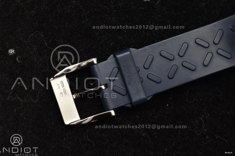 Z+F Strap A69355 Portuguese IW3716 Rubber Blue 1:1 White Blue on Best Chrono Dial Edition 1104